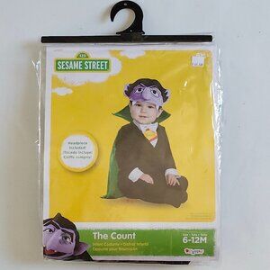 ADORABLE SESAME STREET Baby Costume The Count 6-12 Months BNIP Halloween
